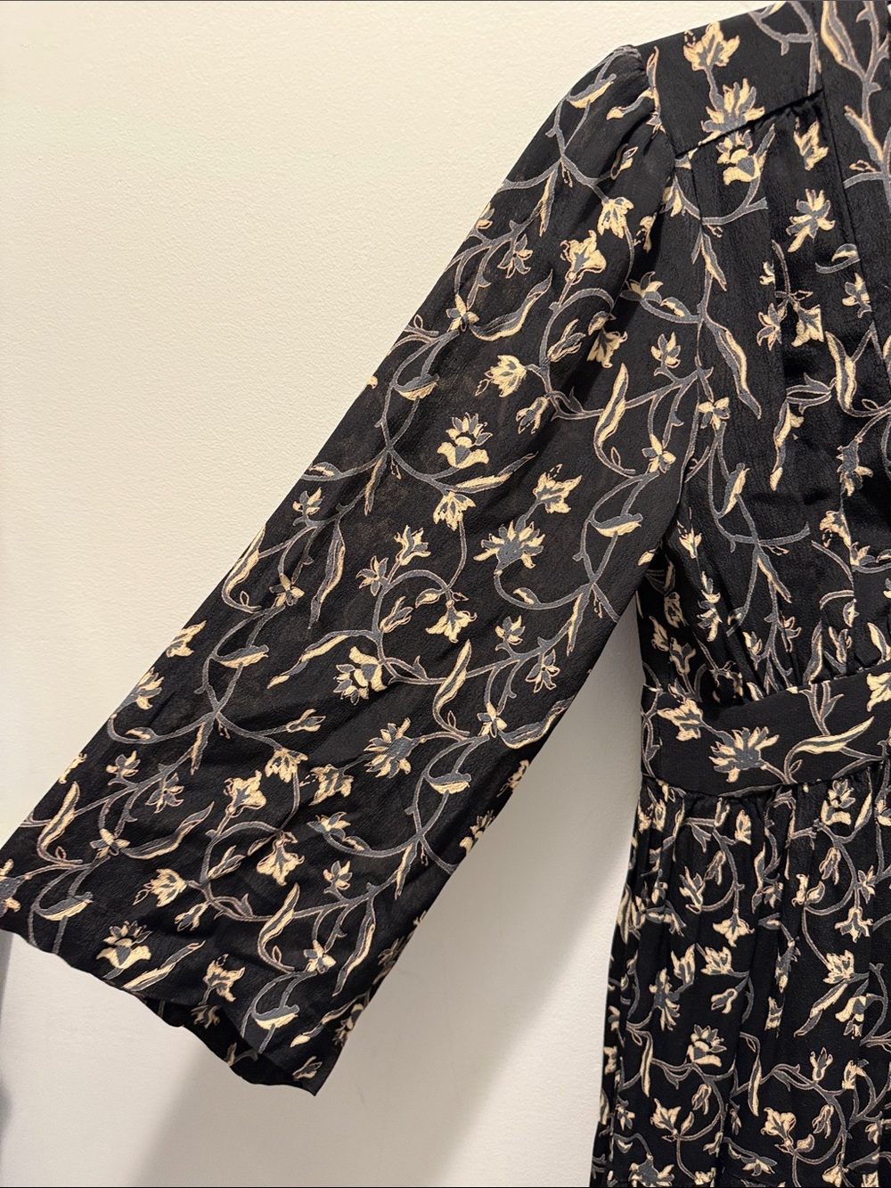 Dôen Zinnia Floral Maxi Dress in black XS - Picture 6 of 9
